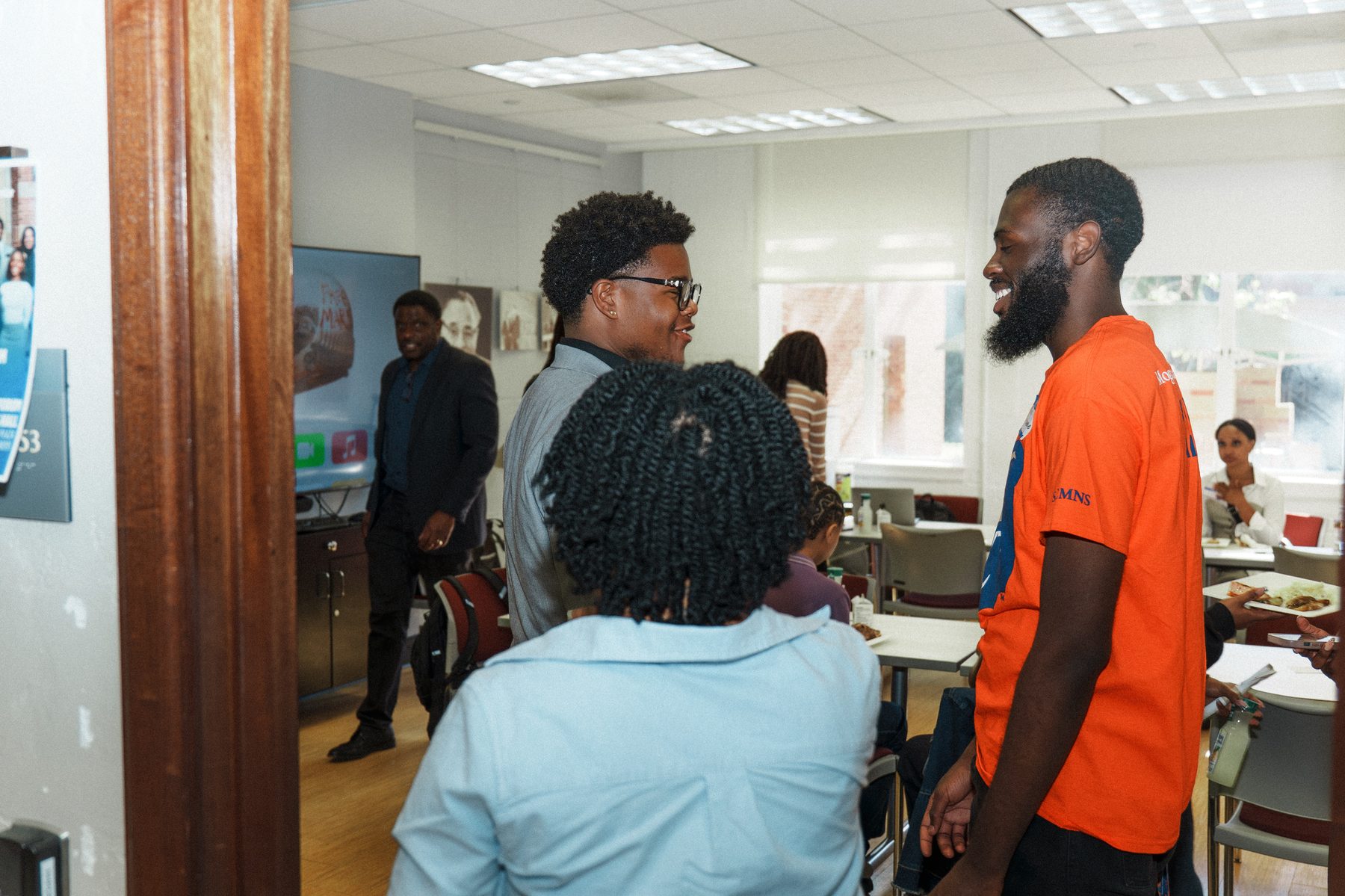 Daniel Onyejiekwe at the Ralph J. Bunche Center networking dinner during the Morgan State–UCLA trip